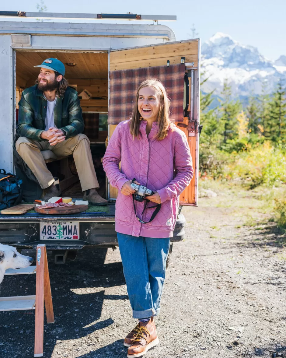 Women Passenger Hoodies & Sweatshirts | Clementine Recycled Quilted Popper Up Hoodie