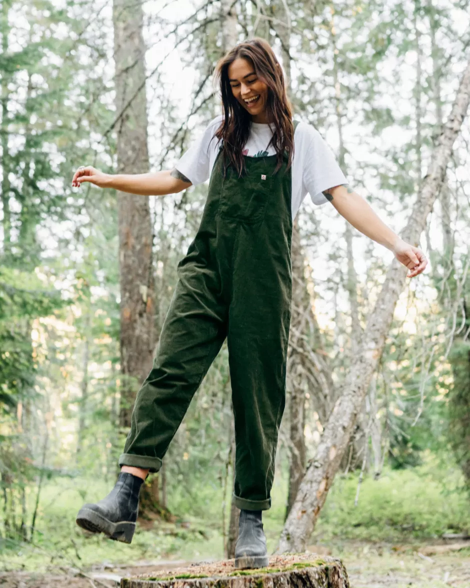 Women Passenger Dungarees & Pants | Winter Road Trip Essentials | Meadows Organic Cotton Cord Dungarees