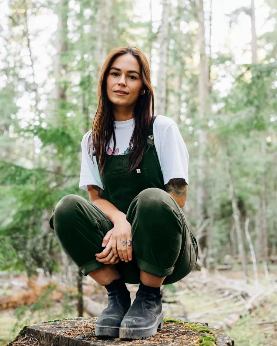 Women Passenger Dungarees & Pants | Winter Road Trip Essentials | Meadows Organic Cotton Cord Dungarees