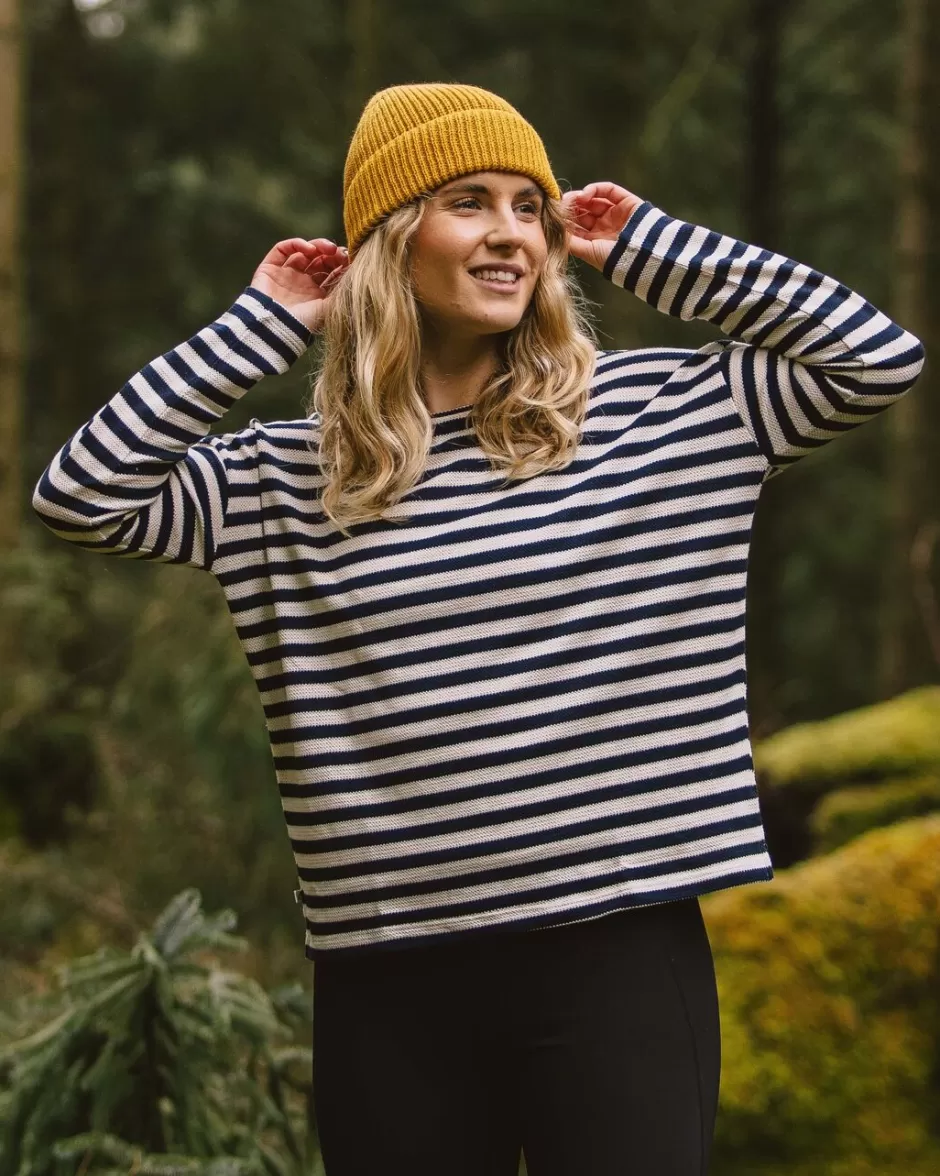 Women Passenger Tops & T-Shirts | Winter Road Trip Essentials | Panorama Striped LS T-Shirt