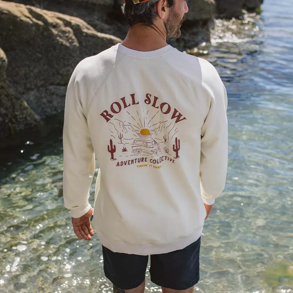 Passenger Hoodies & Sweatshirts | Men's Outlet | Roll Slow Recycled Cotton Sweatshirt