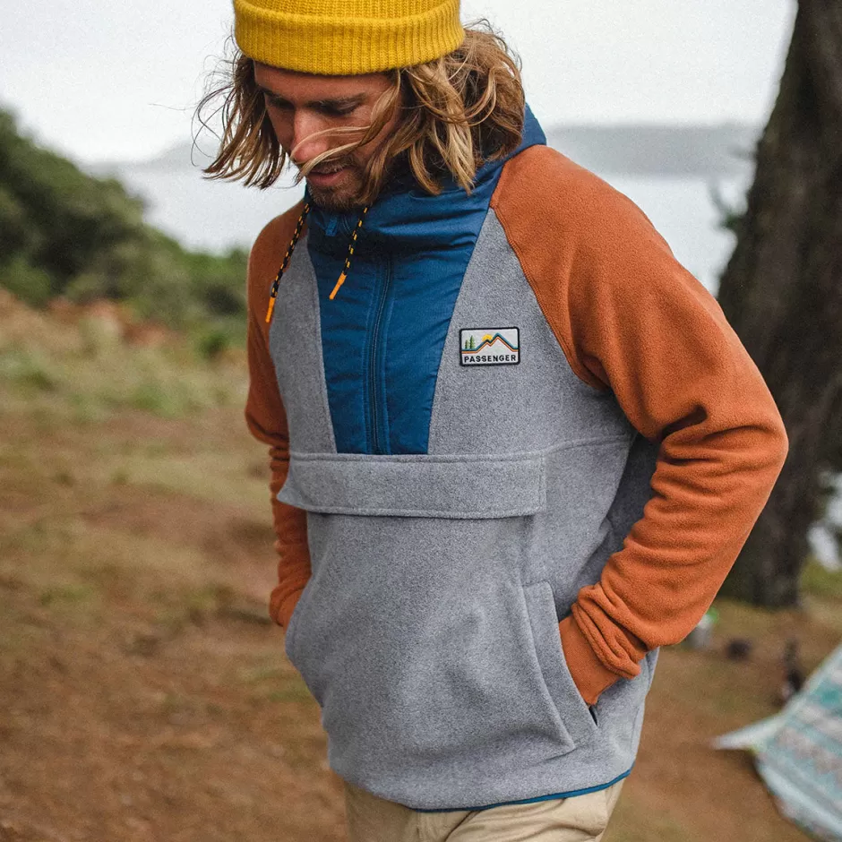 Passenger Men's Outlet | Men's | Woodland 1/2 Zip Recycled Polar Fleece